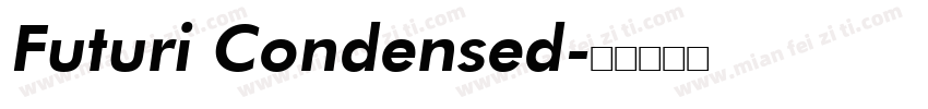 Futuri Condensed字体转换
